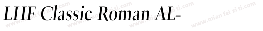 LHF Classic Roman AL字体转换